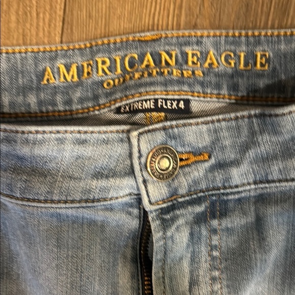 American Eagle Outfitters Slim Straight Light Blue Denim Jeans 38x34 - Picture 2 of 6